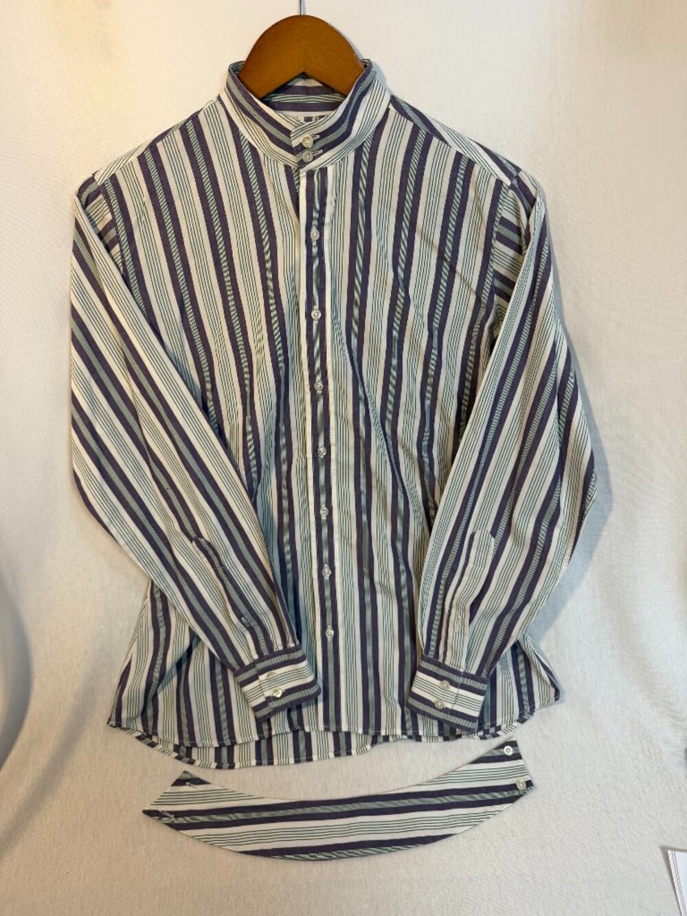 Vintage Essex Classics Equestrian Show Shirt Ratcatcher Striped Size 38 USA